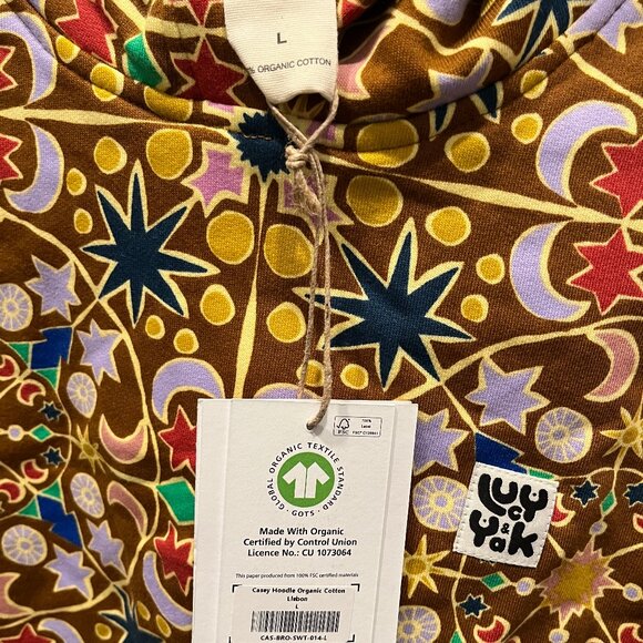 New!! Lucy & Yak Hooded Sweatshirt and Sweatpants NWT Large includes dust bag - Picture 7 of 7